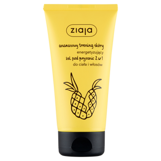 Ziaja, ananasowy żel energetyzujący do ciała i włosów, 160 ml - zdjęcie produktu