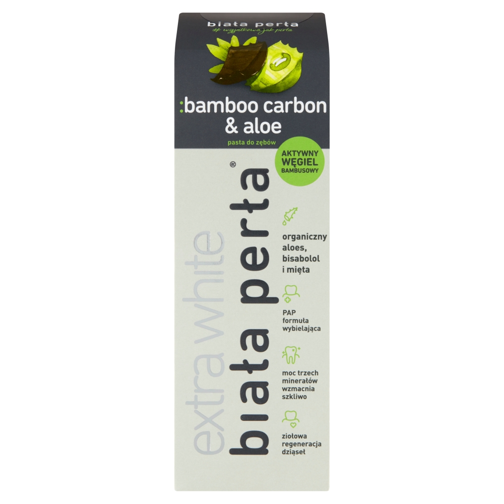 Biała Perła Biała Perła Extra White, aufhellend Zahnpasta, Bamboo Carbon & Aloe, 75 ml — Inhaltsstoffe und Bewertung