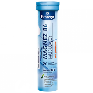 Protego Magnez B6 Musujący, 20 tabletek musujących - zdjęcie produktu