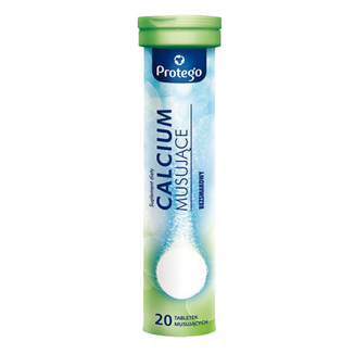 Protego Calcium Musujące, 20 tabletek musujących KRÓTKA DATA Protego Calcium Musujące, 20 tabletek musujących KRÓTKA DATA - zdjęcie produktu
