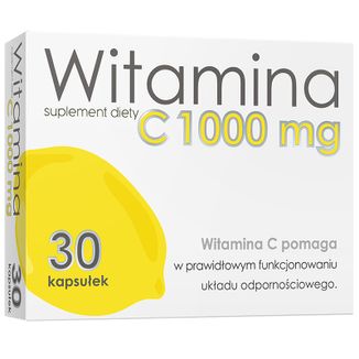 Witamina C 1000 mg, 30 kapsułek Witamina C 1000 mg, 30 kapsułek - zdjęcie produktu