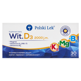 Sundovit D3 + Mg + K2 + B6, 30 tabletek KRÓTKA DATA - miniaturka zdjęcia produktu