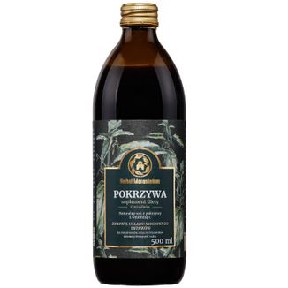 Herbal Monasterium Pokrzywa, naturalny sok z witaminą C, 500 ml USZKODZONE OPAKOWANIE Herbal Monasterium Pokrzywa, naturalny sok z witaminą C, 500 ml USZKODZONE OPAKOWANIE - zdjęcie produktu
