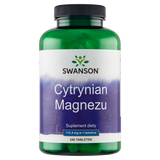 Swanson Magnesium Citrate, cytrynian magnezu, 240 tabletek - miniaturka zdjęcia produktu