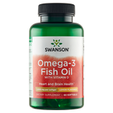 Swanson Omega-3 z witaminą D-3, smak cytrynowy, 60 kapsułek żelowych - miniaturka zdjęcia produktu