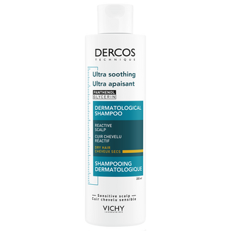 Vichy Dercos Ultra Soothing, szampon ultrakojący, włosy suche, 200 ml USZKODZONE OPAKOWANIE Vichy Dercos Ultra Soothing, szampon ultrakojący, włosy suche, 200 ml USZKODZONE OPAKOWANIE - zdjęcie produktu