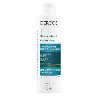 Vichy Dercos Ultra Soothing, szampon ultrakojący, włosy suche, 200 ml - zdjęcie produktu