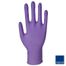 Abena, rękawice nitrylowe, niejałowe, bezpudrowe, fioletowe, rozmiar XS, 100 sztuk - miniaturka 2 zdjęcia produktu