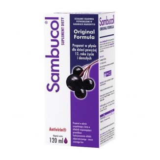 Sambucol Original Formula, dla dzieci powyżej 12 roku i dorosłych, 120 ml - zdjęcie produktu