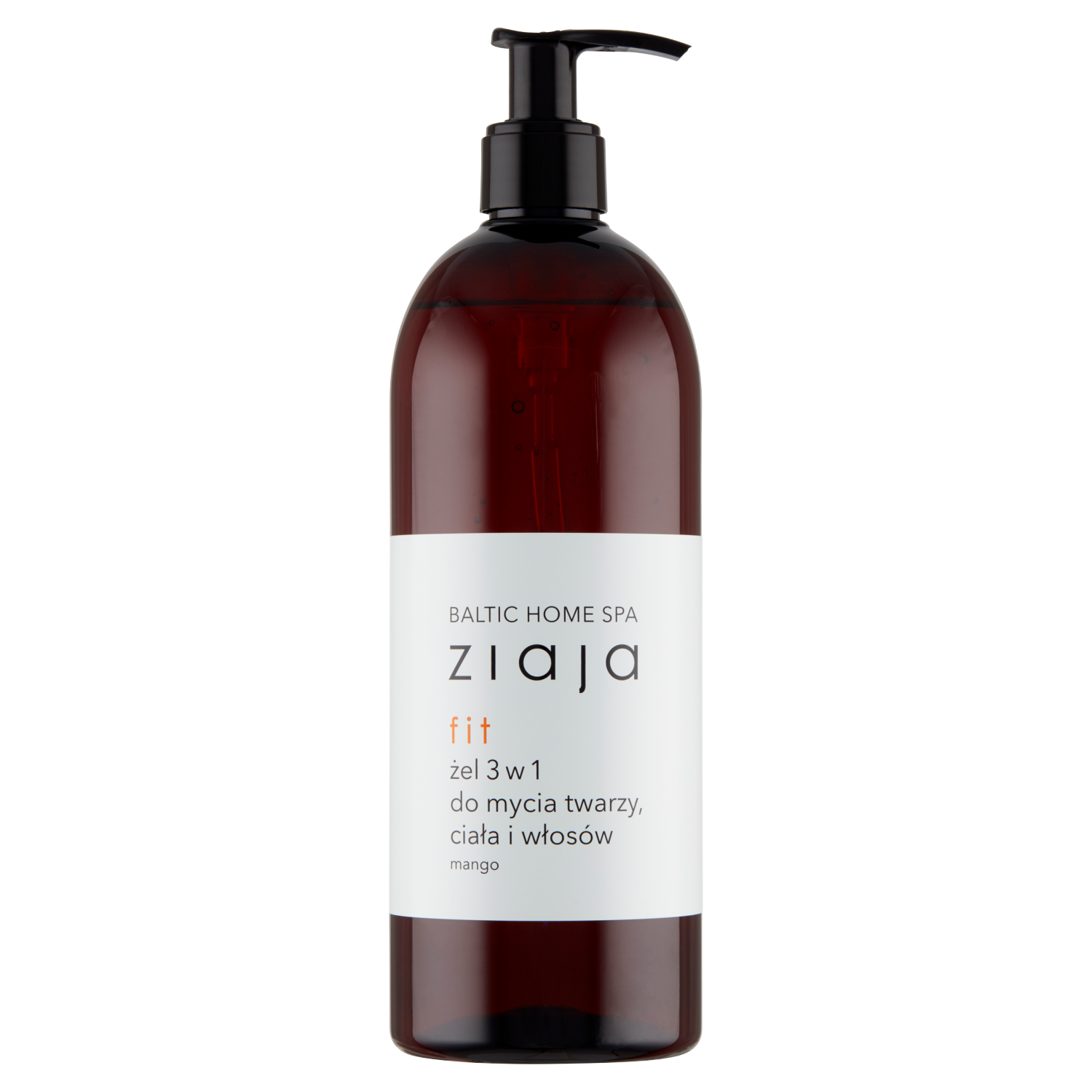 Nieznana Ziaja Baltic Home Spa Fit, żel 3w1 do mycia twarzy, ciała i włosów, 500 ml