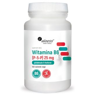 Aliness Witamina B6 (P-5-P) 25 mg, 100 tabletek vege - zdjęcie produktu