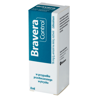 Bravera Control 96 mg/ g, aerozol na skórę, roztwór 8 ml - zdjęcie produktu