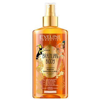 Eveline Cosmetics Brazilian Body, luksusowa mgiełka samoopalająca do twarzy i ciała 5w1, jasna i średnia karnacja, 150 ml - zdjęcie produktu