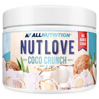 Allnutrition Nutlove Coco Crunch, krem migdałowo-kokosowy, bez dodatku cukru, 500 g - zdjęcie produktu