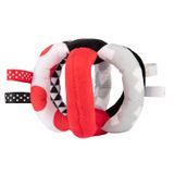 Canpol Babies, pluszowa piłka kontrastowa, Sensory Toys, od urodzenia, 1 sztuka - miniaturka zdjęcia produktu