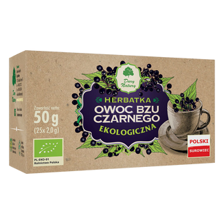Dary Natury Owoc Bzu Czarnego, herbatka ekologiczna, 2 g x 25 saszetek USZKODZONE OPAKOWANIE - zdjęcie produktu