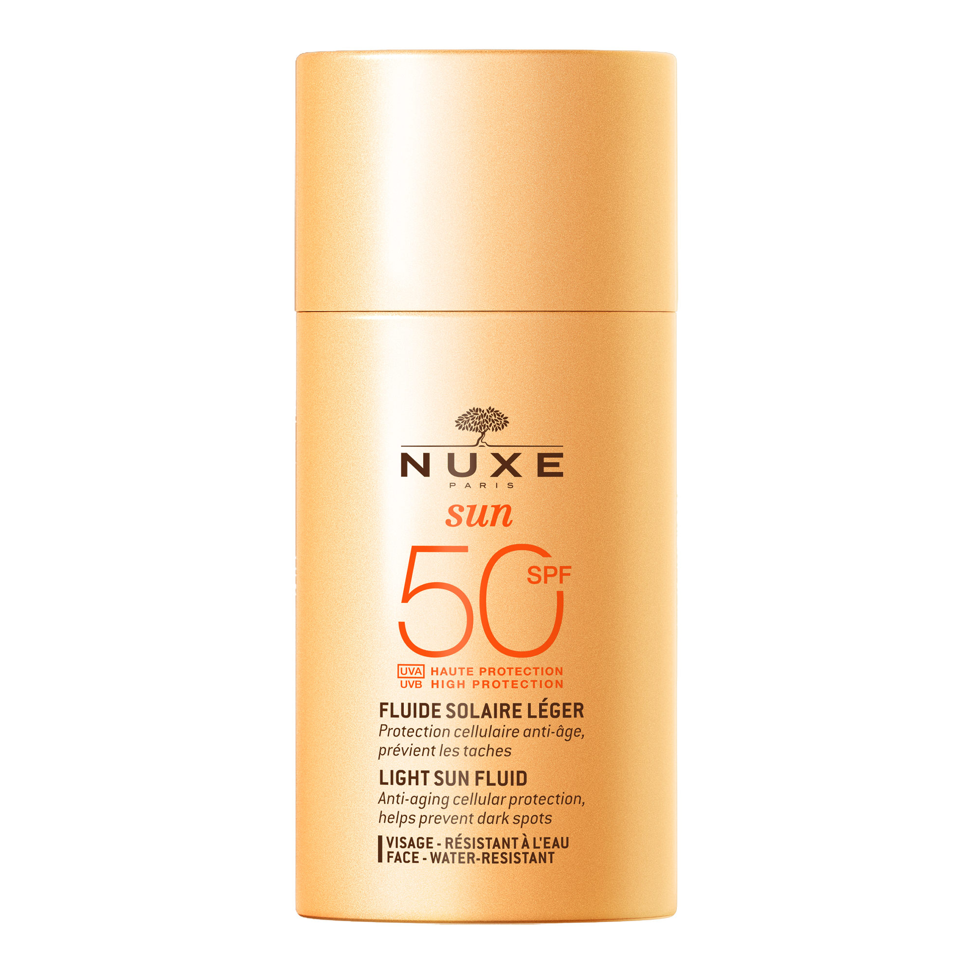 Nieznana Nuxe Sun, leicht Creme z mit hohem Schutz SPF 50, Haut normal und Mischhaut, 50 ml — Inhaltsstoffe und Bewertung