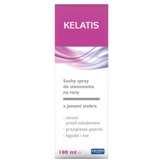 Kelatis, suchy spray do stosowania na rany, z jonami srebra, 100 ml - zdjęcie produktu