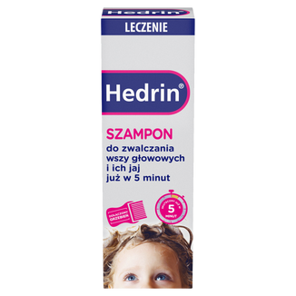 Hedrin Leczenie, szampon przeciw wszawicy, na wszy i ich jaja, od 1 roku, 100 ml USZKODZONE OPAKOWANIE - zdjęcie produktu