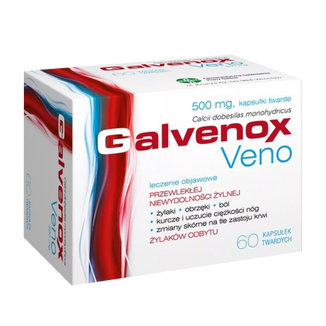 Galvenox Veno 500 mg, 60 kapsułek twardych - zdjęcie produktu
