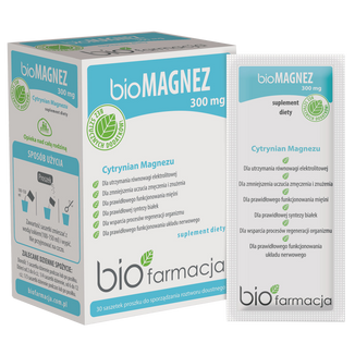 BioFarmacja BioMagnez 300 mg, 30 saszetek - zdjęcie produktu
