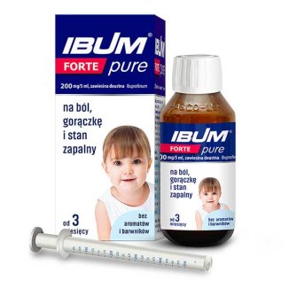 Ibum Forte Pure 200 mg/ 5 ml, zawiesina doustna dla dzieci od 3 miesiąca, 100 g - zdjęcie produktu
