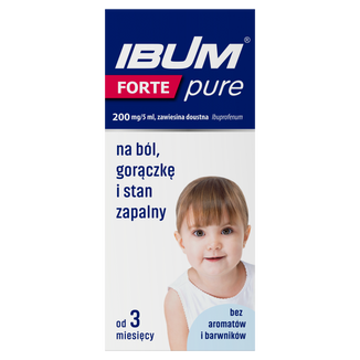 Ibum Forte Pure 200 mg/ 5 ml, zawiesina doustna dla dzieci od 3 miesiąca, 100 g - zdjęcie produktu