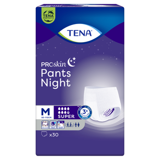 Tena Pants ProSkin Night, majtki chłonne, rozmiar M, 80-110 cm, Super, 30 sztuk - zdjęcie produktu