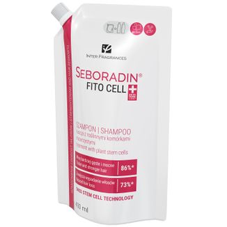 Seboradin FitoCell, wzmacniający szampon do włosów z roślinnymi komórkami macierzystymi, zapas, 400 ml - zdjęcie produktu