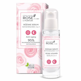 Flos-Lek Rose for skin, witaminowe serum do twarzy 3w1, różane, 30 ml - zdjęcie produktu