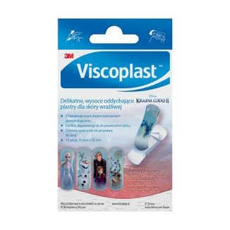 Viscoplast Kraina Lodu, plastry dla dzieci, 10 sztuk - 2 Viscoplast Kraina Lodu, plastry dla dzieci, 10 sztuk - 2 - zdjęcie produktu