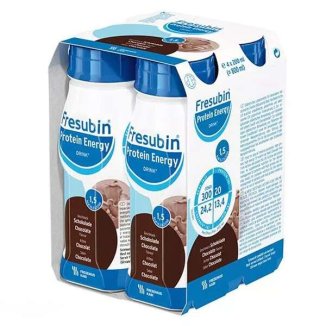 Fresubin Protein Energy Drink, preparat odżywczy, smak czekoladowy, 4 x 200 ml - zdjęcie produktu