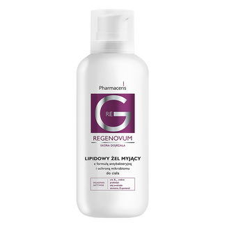 Pharmaceris G Regenovum, lipidowy żel myjący do ciała, z formułą antybakteryjną i ochroną mikrobiomu, 400 ml - zdjęcie produktu