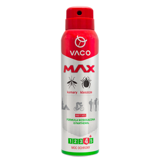 Vaco Max, spray na komary i kleszcze, z panthenolem, DEET 30%, 100 ml - zdjęcie produktu