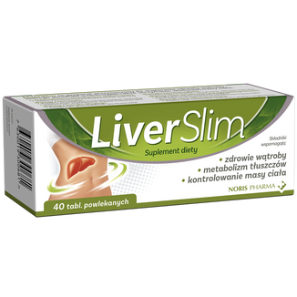 Liverslim, 40 tabletek Liverslim, 40 tabletek - zdjęcie produktu