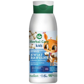 Farmona Herbal Care Kids, kremowa emulsja do mycia 3 w 1, od 6 miesiąca życia, 400 ml - zdjęcie produktu