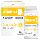 Witamina D3 z cynkiem i selenem, 60 tabletek Witamina D3 z cynkiem i selenem, 60 tabletek - miniaturka zdjęcia produktu