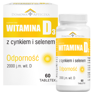 Witamina D3 z cynkiem i selenem, 60 tabletek - zdjęcie produktu
