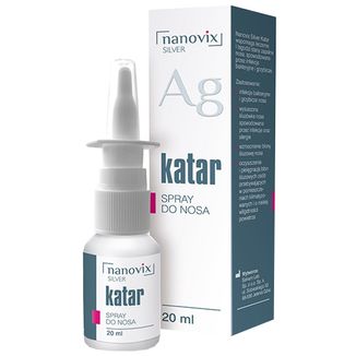 Nanovix Silver Katar, spray do nosa, 20 ml KRÓTKA DATA - zdjęcie produktu