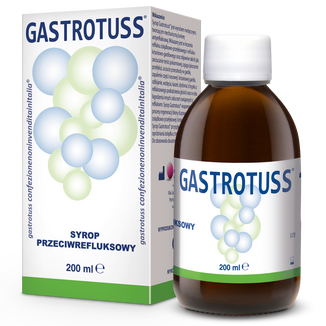 Gastrotuss, syrop przeciwrefluksowy, 200 ml Gastrotuss, syrop przeciwrefluksowy, 200 ml - zdjęcie produktu