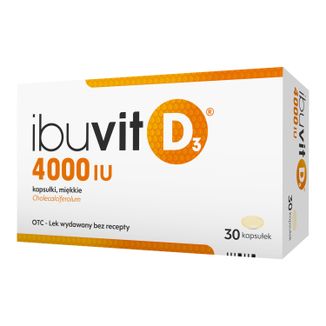 Ibuvit D3 4000 IU, 30 kapsułek USZKODZONE OPAKOWANIE - zdjęcie produktu