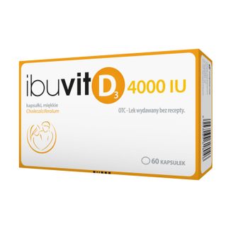 Ibuvit D3 4000 IU, 60 kapsułek - zdjęcie produktu