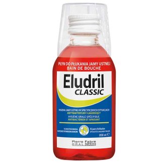 Eludril Classic, płyn do płukania jamy ustnej, antybakteryjny i łagodzący, 200 ml - zdjęcie produktu
