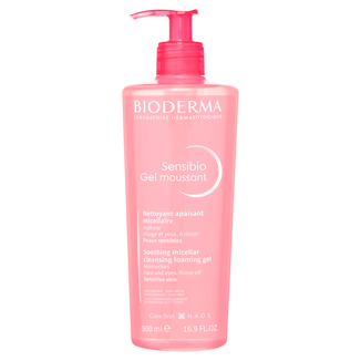 Bioderma Sensibio Gel Moussant, łagodzący żel micelarny do mycia twarzy, skóra wrażliwa i nadwrażliwa, 500 ml USZKODZONE OPAKOWANIE - zdjęcie produktu