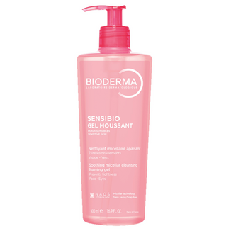 Bioderma Sensibio Gel Moussant, łagodzący żel micelarny do mycia twarzy, skóra wrażliwa i nadwrażliwa, 500 ml - zdjęcie produktu