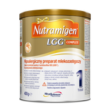 Nutramigen 1 LGG Complete, hipoalergiczny preparat mlekozastępczy, od urodzenia, 400 g - miniaturka zdjęcia produktu
