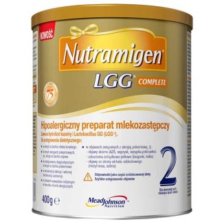 Nutramigen 2 LGG Complete, hipoalergiczny preparat mlekozastępczy, od 6 miesiąca, 400 g - zdjęcie produktu