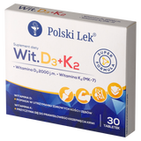 Sundovit D3+K2, 30 tabletek - miniaturka zdjęcia produktu