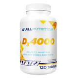 Allnutrition D3 4000, witamina D 100 µg, 120 tabletek - miniaturka zdjęcia produktu