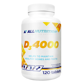 Allnutrition D3 4000, witamina D 100 µg, 120 tabletek - zdjęcie produktu